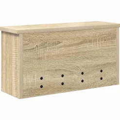 vidaXL Perchero de pared con estante 50 x 16 x 26 cm Roble Sonoma New