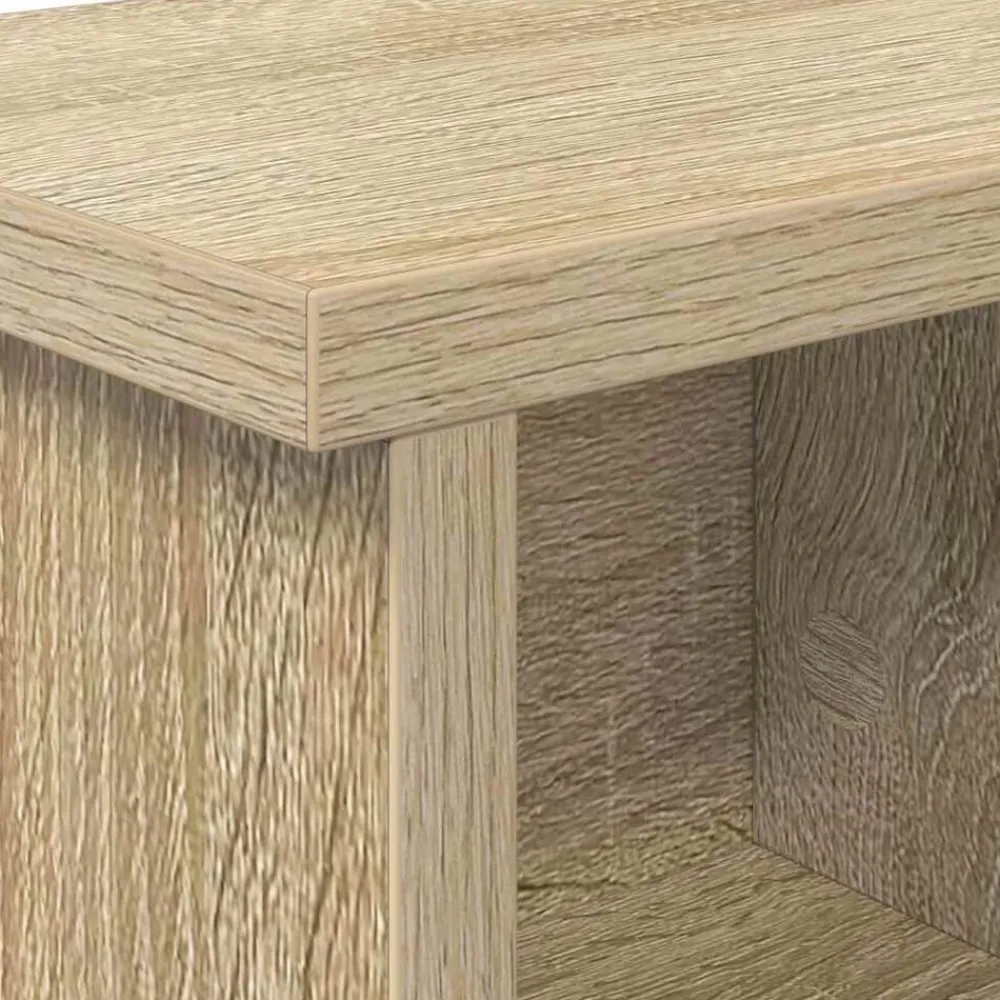 vidaXL Perchero de pared con estante 50 x 16 x 26 cm Roble Sonoma New