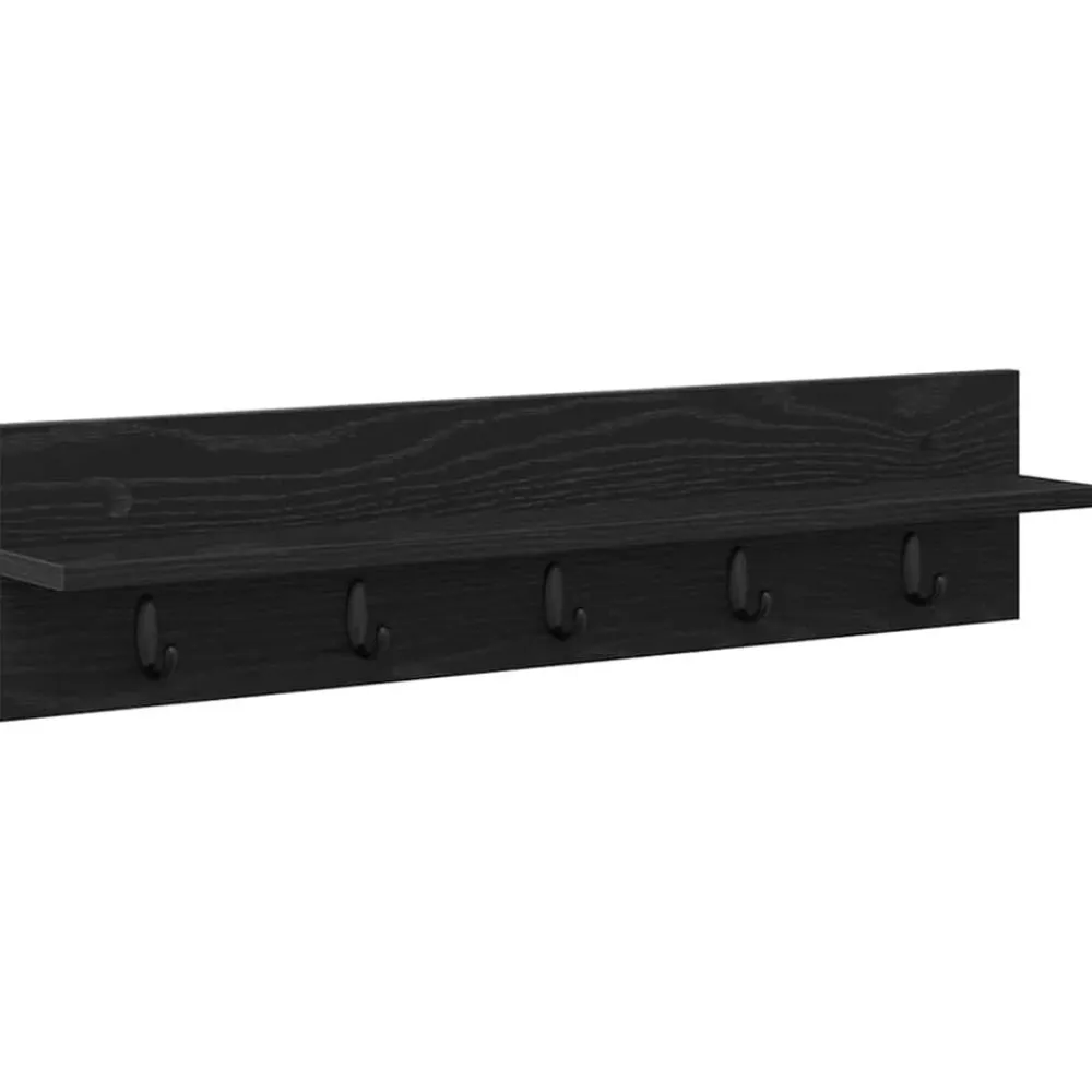vidaXL Estanterías-Perchero de pared 80 x 10,5 x 18 cm
