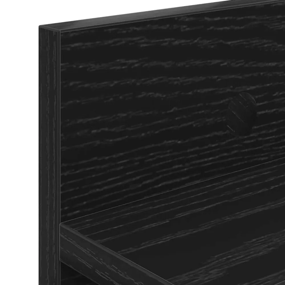 vidaXL Estanterías-Perchero de pared 80 x 10,5 x 18 cm