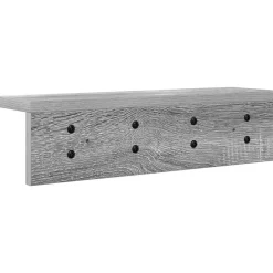 vidaXL Perchero de pared 40 x 10,5 x 10,5 cm Gris sonoma New