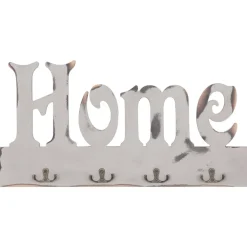 vidaXL Decoración-Perchero de pared HOME 50x23 cm