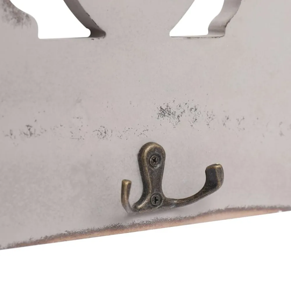 vidaXL Decoración-Perchero de pared HOME 50x23 cm