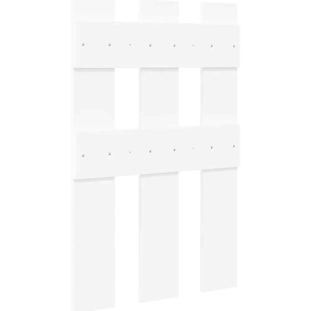 vidaXL Perchero de pared 65 x 3 x 100 cm Madera de ingeniería White Hot