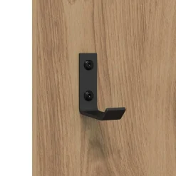 vidaXL Perchero de pared con espejo Roble artesanal 96 x 1,5 x 90 cm Roble artisan Clearance