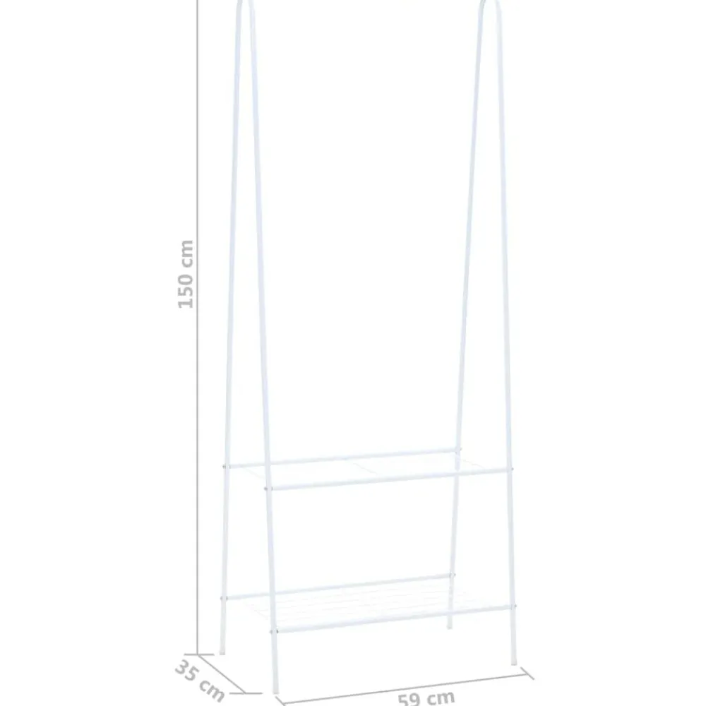 vidaXL Productos Del Hogar-Perchero de ropa 59x35x150 cm
