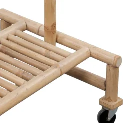 vidaXL Perchero de ropa de bambú Discount