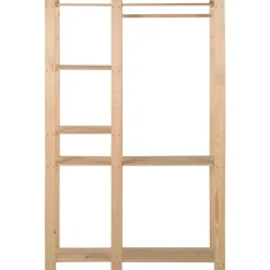 vidaXL Productos Del Hogar-Perchero de ropa de madera maciza de pino 110x38x170 cm