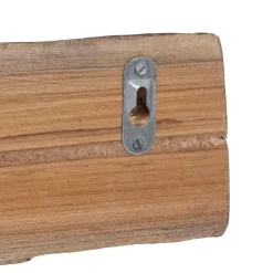 vidaXL Productos Del Hogar-Perchero Marrón 50 x 8 x 12 cm Madera sólida recuperada