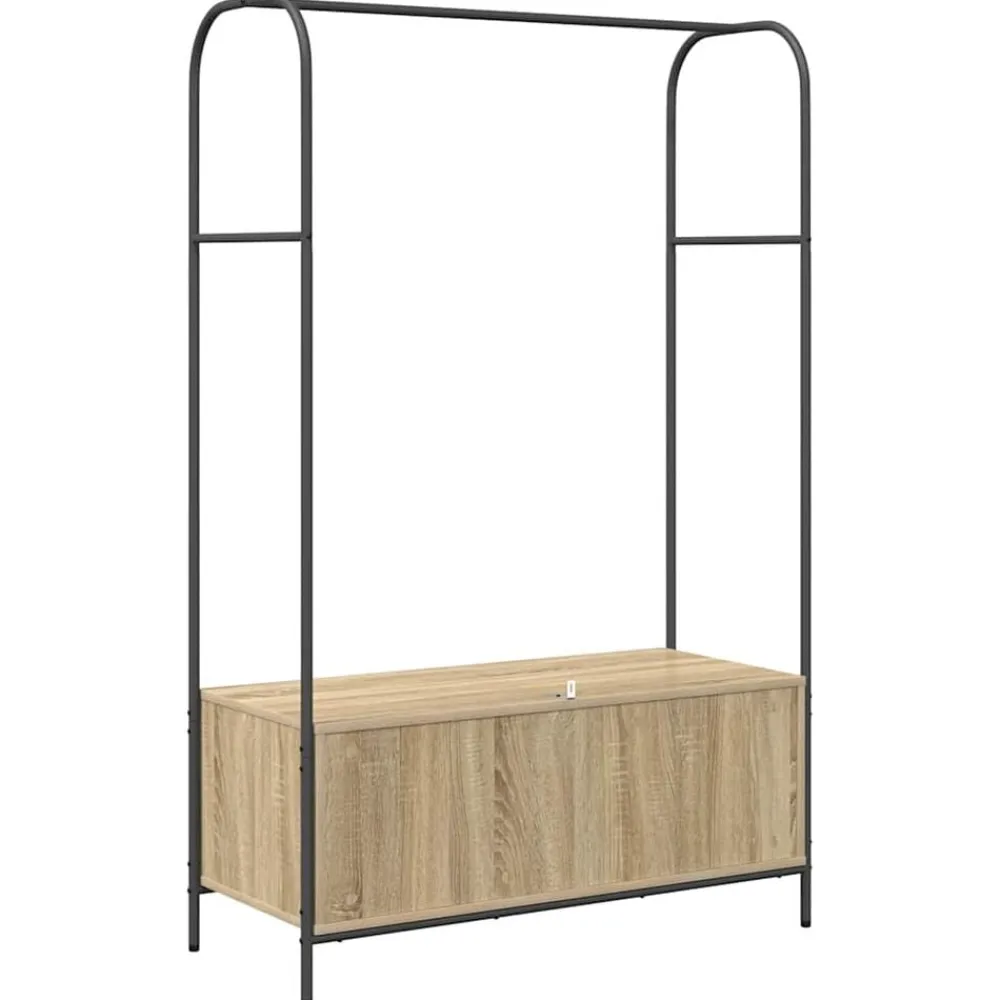 vidaXL Productos Del Hogar-Perchero para ropa Roble Marrón 100 x 44 x 160 cm