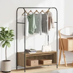 vidaXL Perchero para ropa Roble Marrón 100 x 44 x 160 cm Roble artisan New
