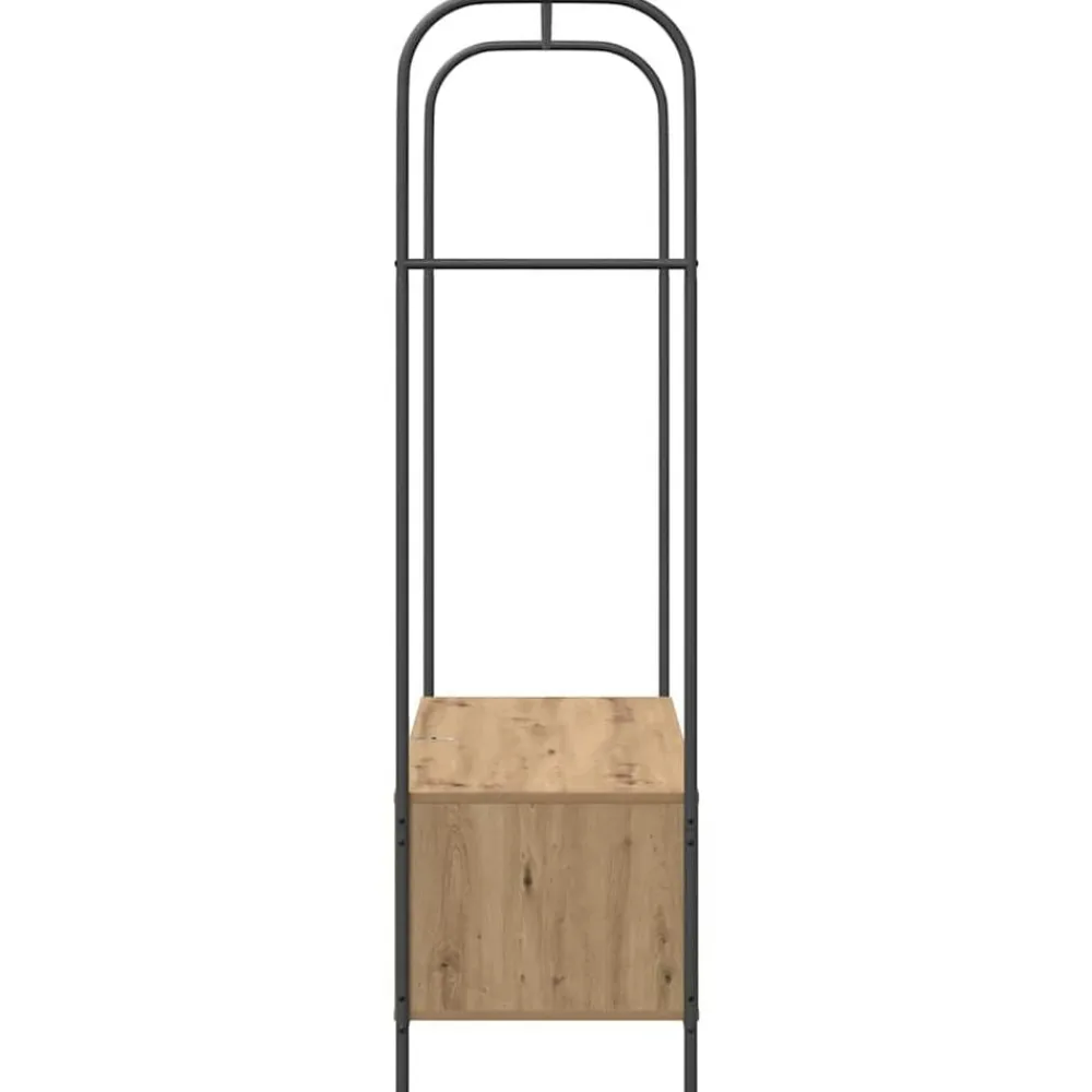vidaXL Perchero para ropa Roble Marrón 100 x 44 x 160 cm Roble artisan New