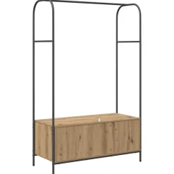 vidaXL Perchero para ropa Roble Marrón 100 x 44 x 160 cm Roble artisan New