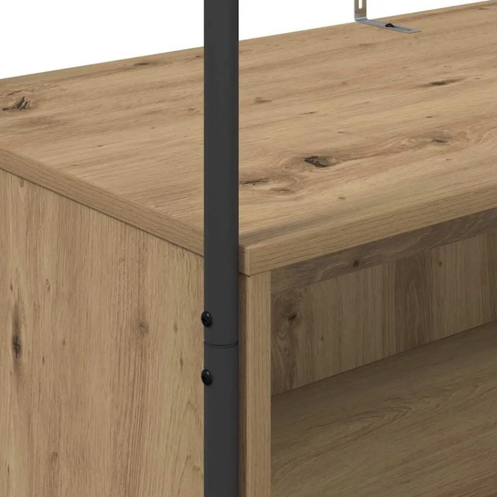 vidaXL Perchero para ropa Roble Marrón 100 x 44 x 160 cm Roble artisan New