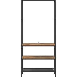 vidaXL Perchero para ropa 77 x 30 x 171 cm Madera envejecida Clearance