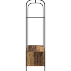 vidaXL Perchero para ropa Roble Marrón 100 x 44 x 160 cm Madera envejecida Clearance