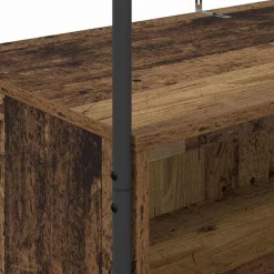 vidaXL Perchero para ropa Roble Marrón 100 x 44 x 160 cm Madera envejecida Clearance