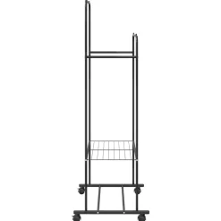 vidaXL Productos Del Hogar-Perchero para ropa con estante con rueda 80 x 53 x 156 cm