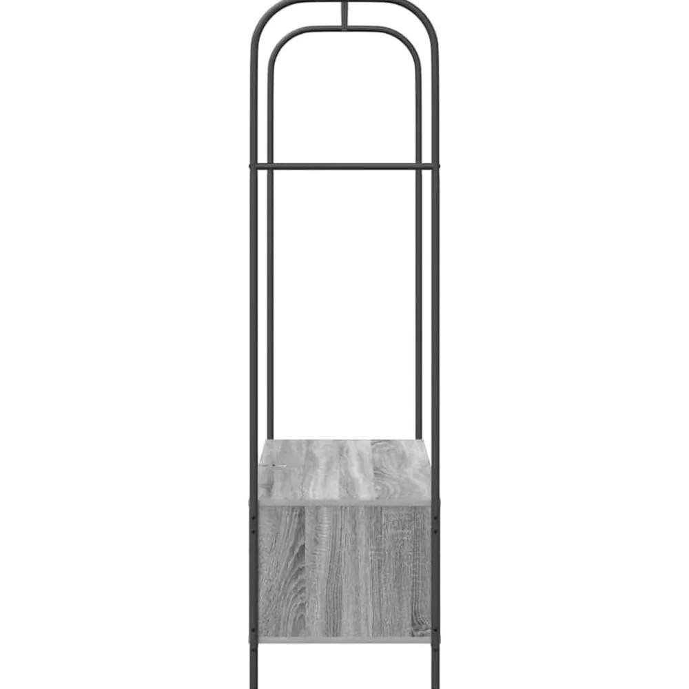 vidaXL Productos Del Hogar-Perchero para ropa Gris 100 x 44 x 160 cm Madera de ingeniería