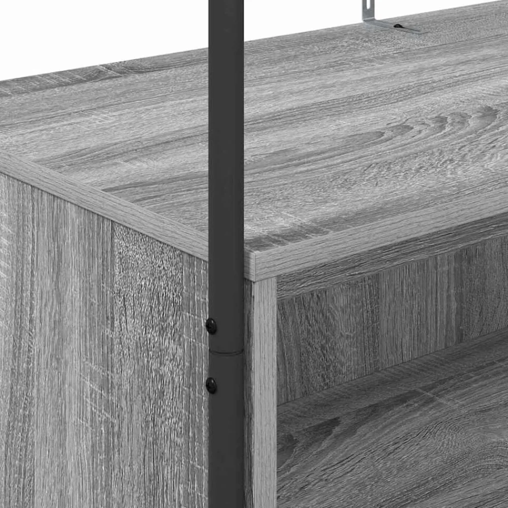vidaXL Productos Del Hogar-Perchero para ropa Gris 100 x 44 x 160 cm Madera de ingeniería