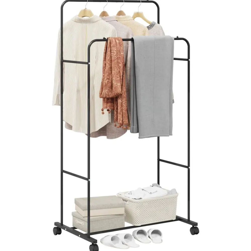 vidaXL Productos Del Hogar-Perchero para ropa Liso 80 x 53 x 156 cm