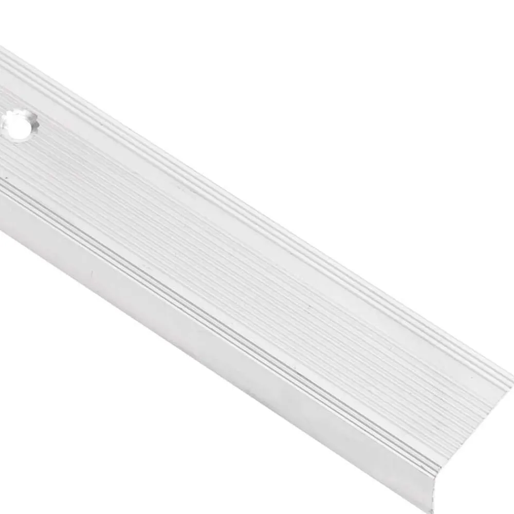 vidaXL Perfiles de peldaños forma de L 15 uds aluminio plata 90 cm Plateado Outlet