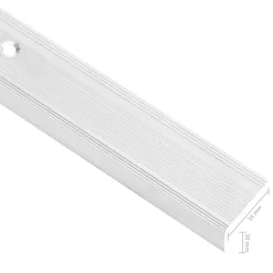 vidaXL Perfiles de peldaños forma de L 15 uds aluminio plata 90 cm Plateado Outlet