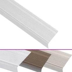 vidaXL Perfiles de peldaños forma de L 15 uds aluminio plata 90 cm Plateado Online