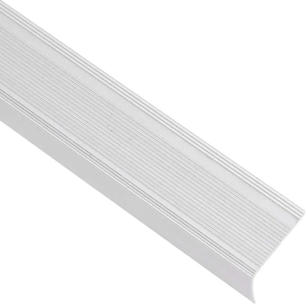 vidaXL Perfiles de peldaños forma de L 15 uds aluminio plata 90 cm Plateado Online