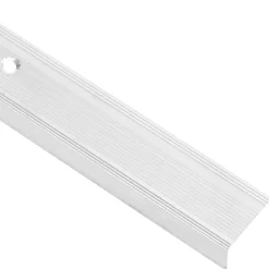 vidaXL Perfiles de peldaños forma de L 15 uds aluminio plata 90 cm Plateado
