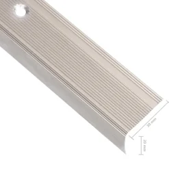 vidaXL Perfiles de peldaños forma de L 5 uds aluminio champán 90 cm champán Hot