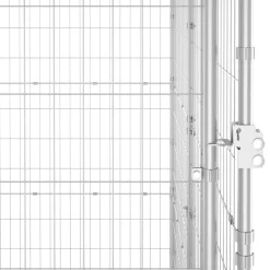 vidaXL Productos Para Mascotas-Perrera de exterior de acero galvanizado 110x220x180 cm