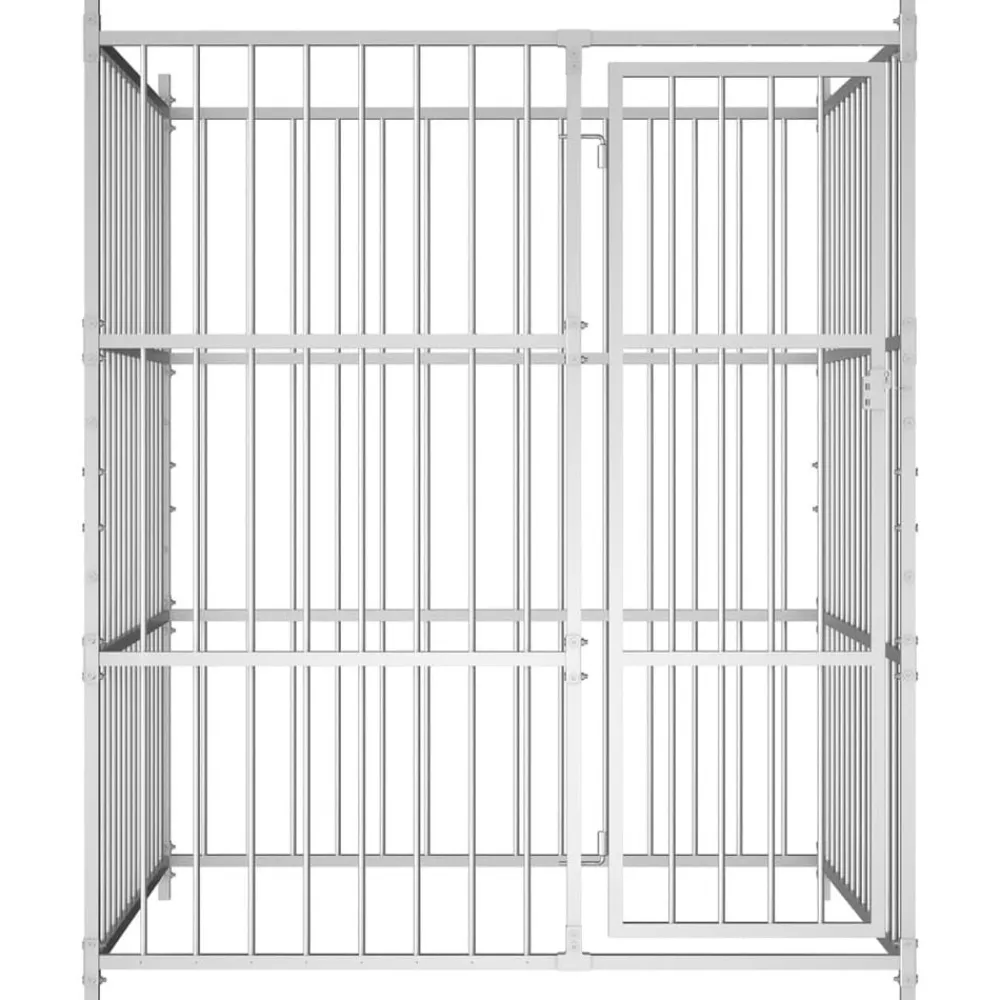 vidaXL Perrera de exterior 150x150x185 cm Discount