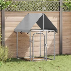 vidaXL Productos Para Mascotas-Perrera de exterior con tejado 100x100x150 cm