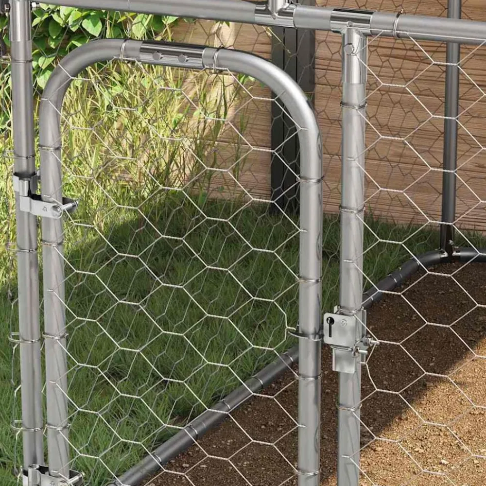 vidaXL Productos Para Mascotas-Perrera de exterior con tejado 100x100x150 cm