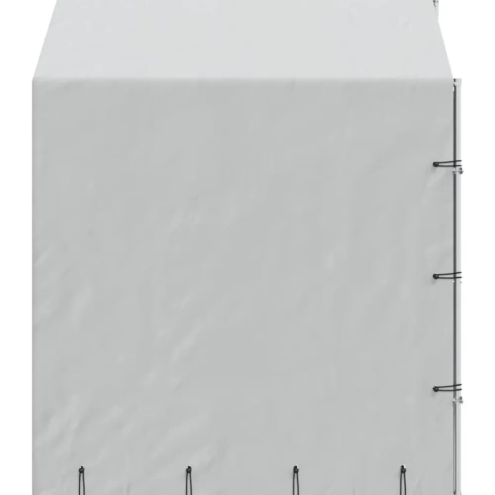 vidaXL Productos Para Mascotas-Perrera de exterior con toldo acero galvanizado plata 2x2x2,5 m
