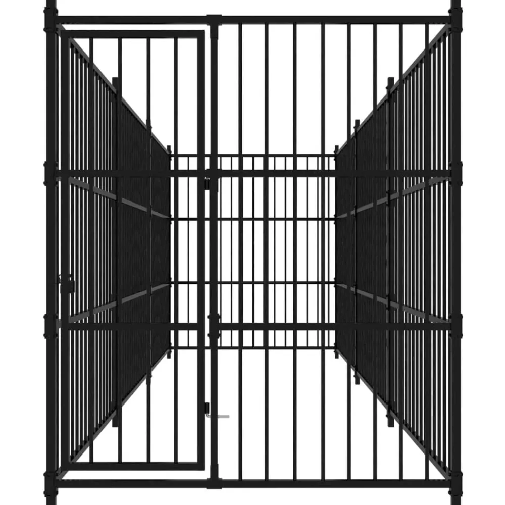 vidaXL Perrera de exterior 450x150x185 cm Clearance