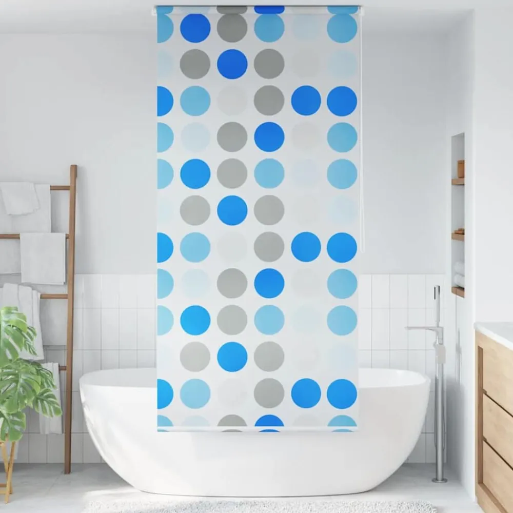 vidaXL Persiana enrollable de ducha círculos 80x240 cm Sale