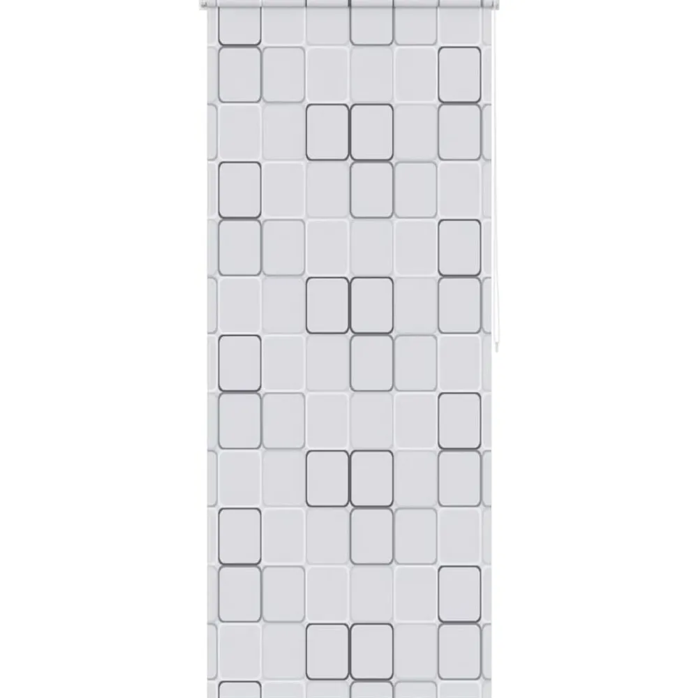 vidaXL Persiana enrollable de ducha cuadrados 80x240 cm New