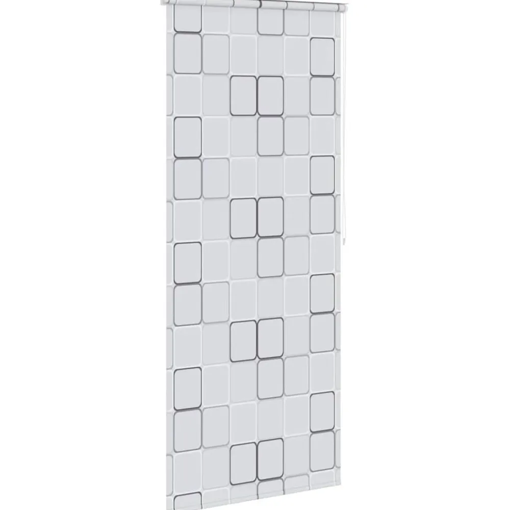 vidaXL Persiana enrollable de ducha cuadrados 80x240 cm New