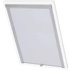 vidaXL Decoración-Persiana enrollable opaca blanca MK06