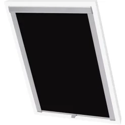 vidaXL Decoración-Persiana enrollable opaca negra MK06