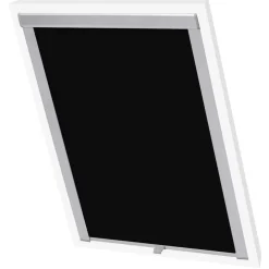 vidaXL Decoración-Persiana opaca enrollable negra M06/306
