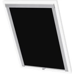 vidaXL Decoración-Persiana opaca enrollable negra 104