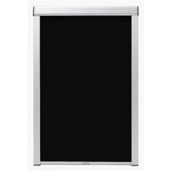 vidaXL Decoración-Persiana opaca enrollable negra 104