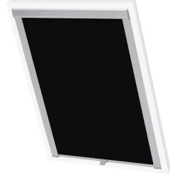 vidaXL Persiana opaca enrollable negra F06 Negro Outlet