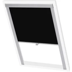 vidaXL Persiana opaca enrollable negra S06/606 Negro Sale