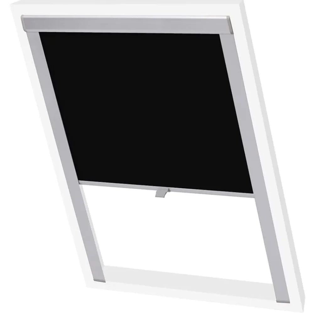 vidaXL Persiana opaca enrollable negra S06/606 Negro Sale