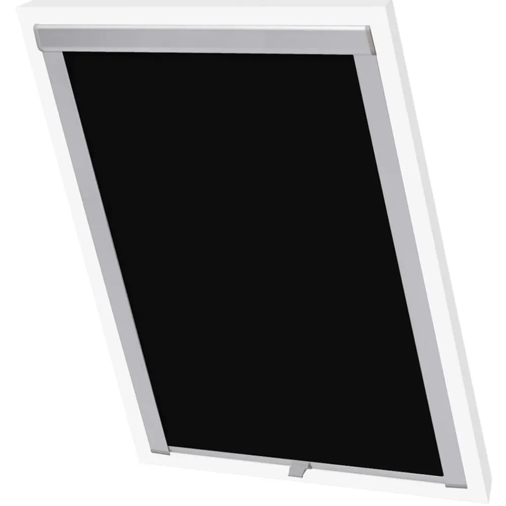 vidaXL Persiana opaca enrollable negra S06/606 Negro Sale