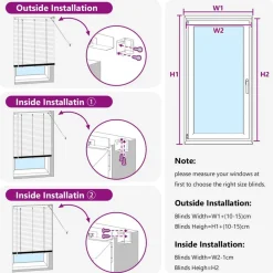 vidaXL Persiana Veneciana Marrón Claro con Patrón 150 x 40 cm PVC Marrón claro Best